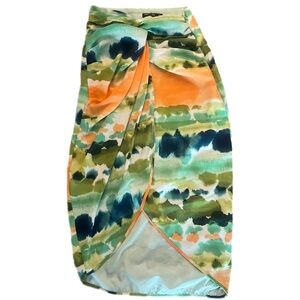 Nasty Gal Tie Dye Knot Maxi Skirt